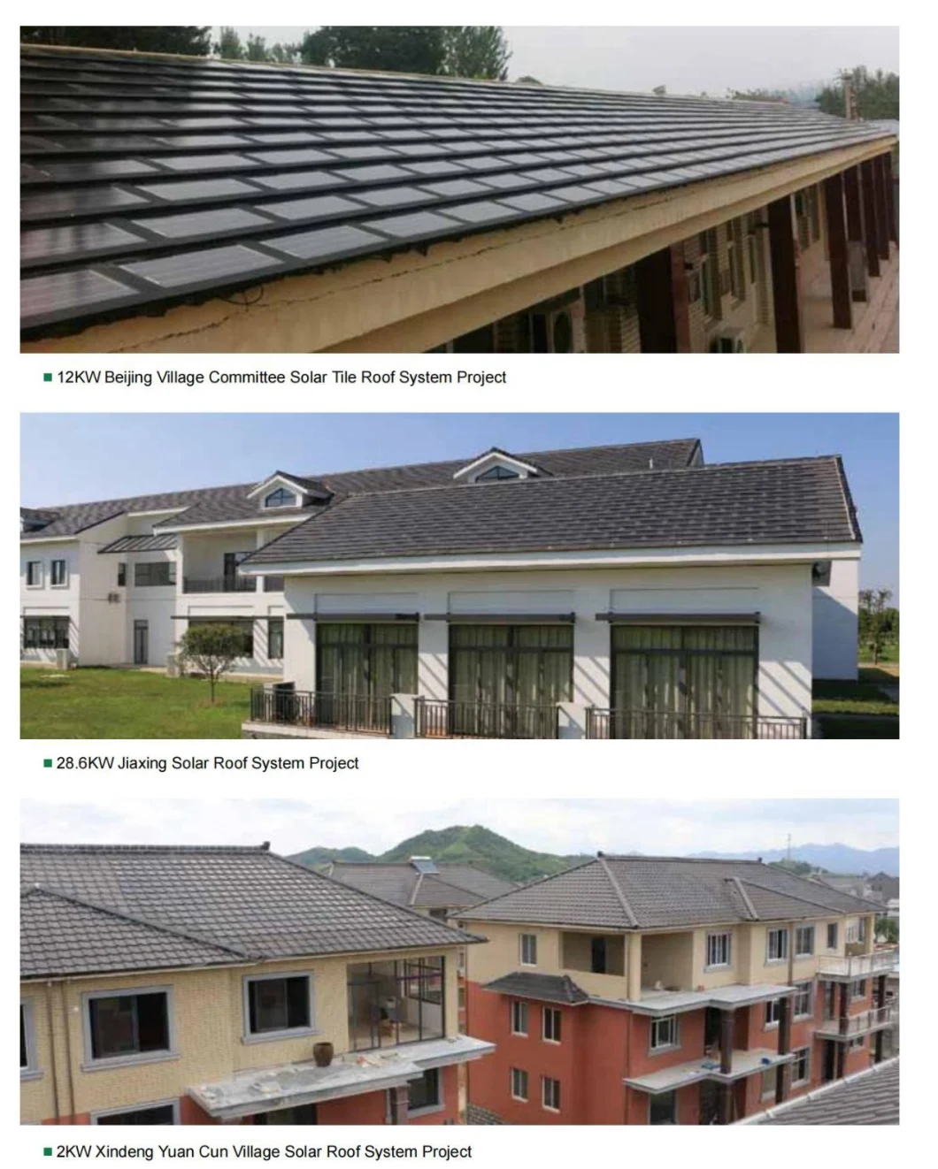 100m2 Solar Roofing System Manufacturer Spanish Type Resin Roof Tile Solar System Synthetic Ceramic Roof Mounted Solar Shingles