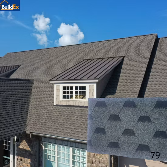 Villa solaire de tuiles de toit de type vague colorée 4usunny utilisant le bardeau d'énergie solaire